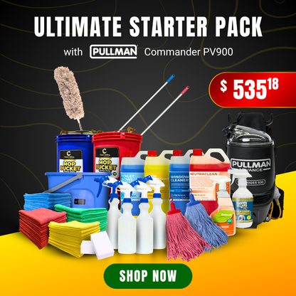 Domestic Cleaner Starter Pack - Professional Home Cleaning Tools and Supplies Kit