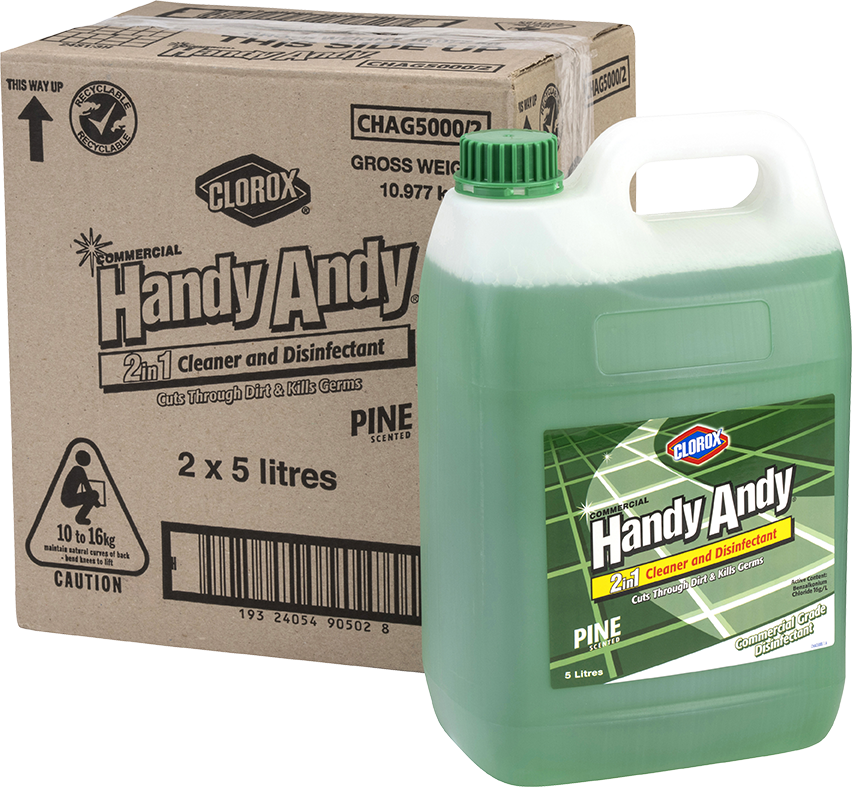Clorox Handy Andy Cleaner & Disinfectant Green 5L