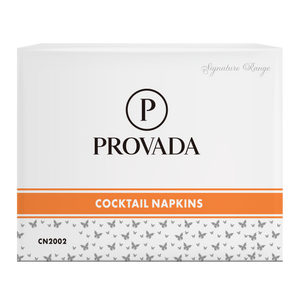 Provada Cocktail Napkins 2ply, 2000 Sheet 1/4 Fold White