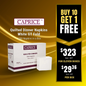 Caprice Quilted Dinner Napkins White GT Fold
