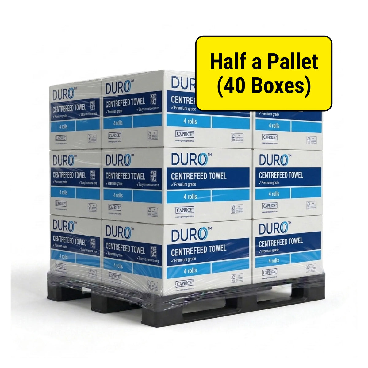 Caprice Duro Centrefeed Towel Roll 300m x 19cm