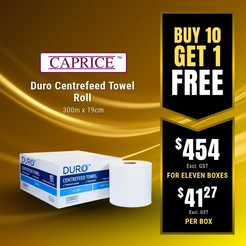Caprice Platinum 2 Ply Slimfold Towel 23cm x 23cm