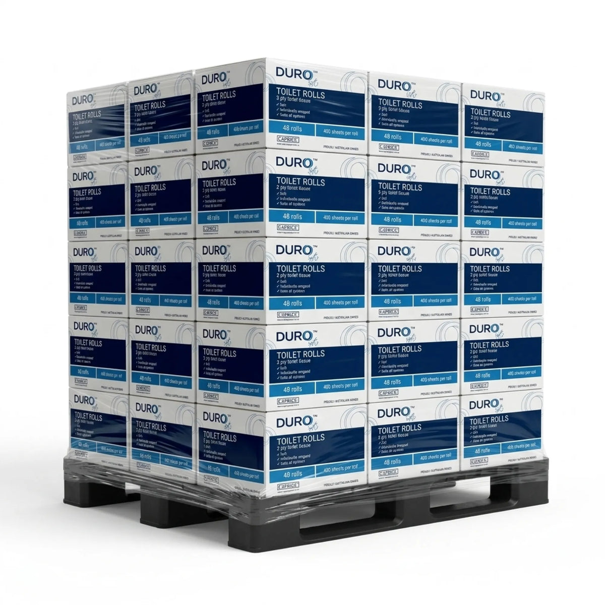 Caprice Duro Toilet Paper 48 Roll 400 Sheet Individually Wrapped