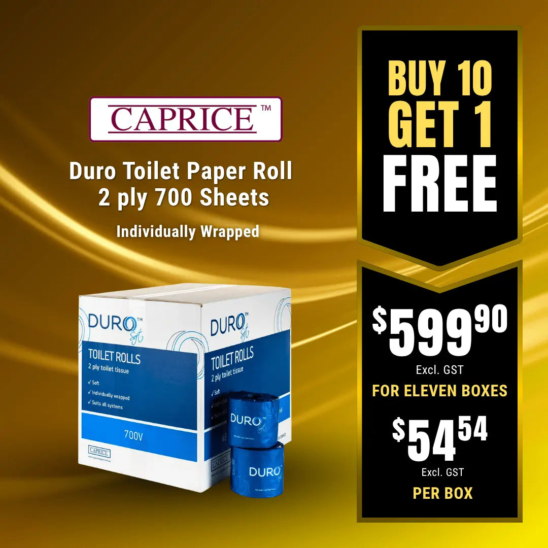 Caprice Duro Toilet Paper Roll 2ply 700 Sheet Individually Wrapped