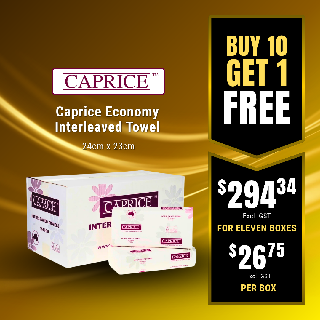 Caprice Economy Interleaved Towel 24cm x 23cm