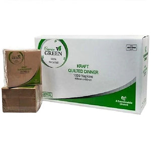 Caprice Green Quilted Dinner Napkin GT Fold