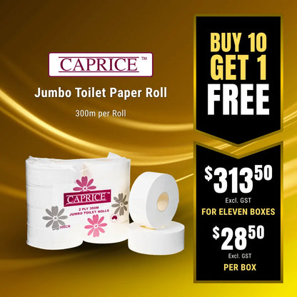 Caprice Jumbo Toilet Paper Roll 300 metre