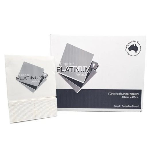 Caprice Platinum Airlaid Dinner 500 Napkins