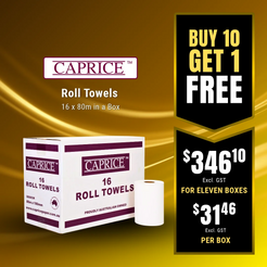 Caprice Roll Towel 80m 16 Roll Towels