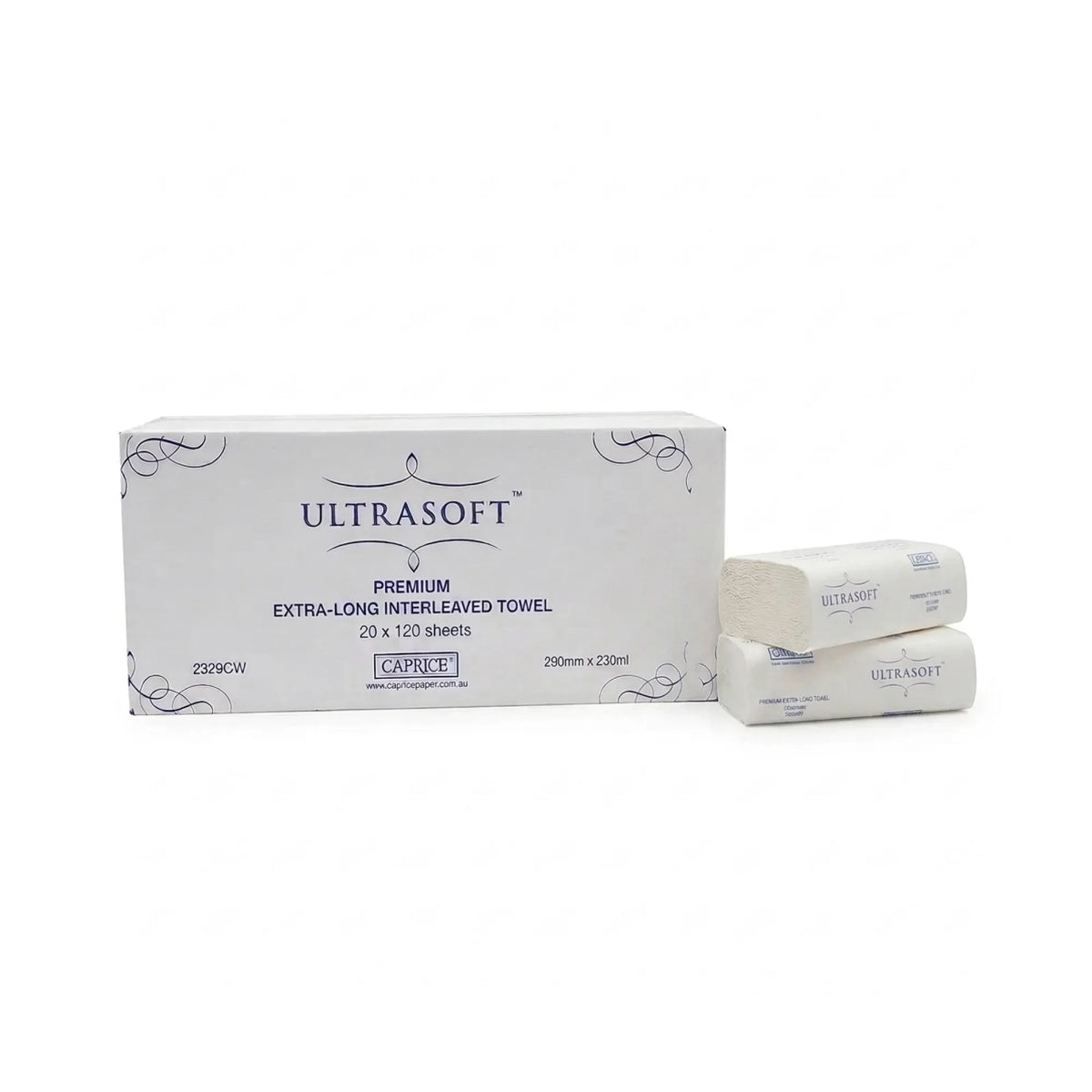 Caprice Ultrasoft Extra-Long Interleaved Towel 29 X 23CM