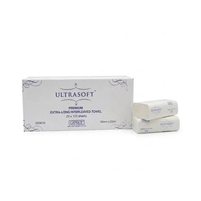 Caprice Ultrasoft Extra-Long Interleaved Towel 29 X 23CM