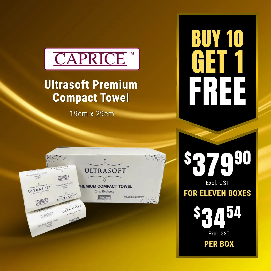 Caprice Ultrasoft Premium Compact Towel 19cm x 29cm
