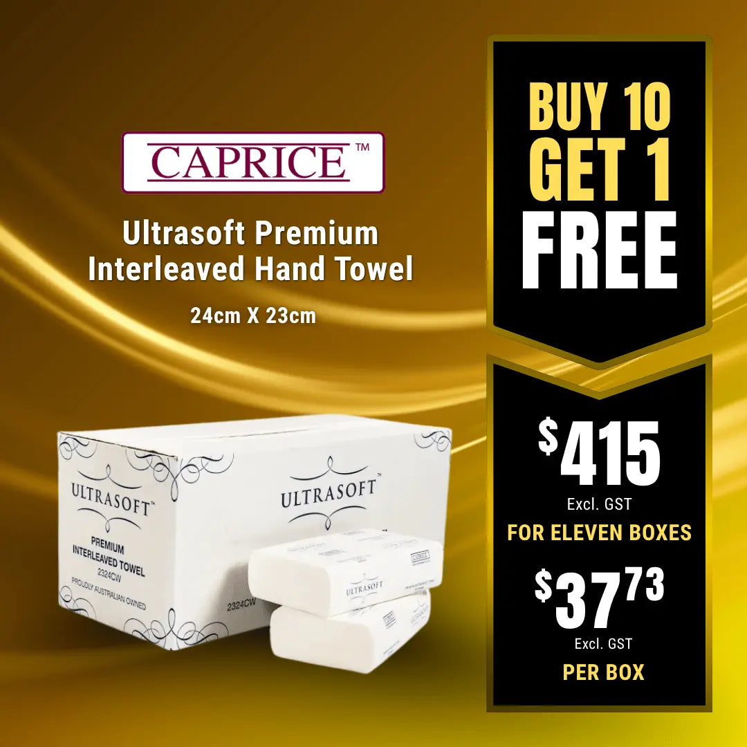 Caprice Ultrasoft Premium Interleaved Hand Towel 24cm X 23cm