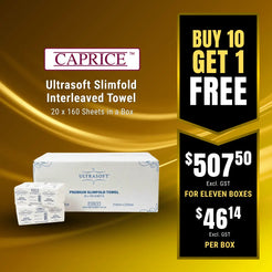 Caprice Ultrasoft Slimfold Interleaved Towel