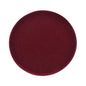 A circular fabric swatch in a deep burgundy red color, shown against a plain white background.