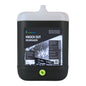 A 20-liter black plastic canister of 'Knock Out Degreaser' by 'Seacoal Clean' with a white lid and a green circular valve at the bottom, shown on a plain white background.