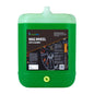 A green plastic canister of Conceptkleen Mag Wheel Acid Cleaner with a black label and a small yellow cap, isolated on a white background.