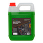 A 5-liter plastic jug of Concept Clean Mag Wheel Acid Cleaner, filled with bright green liquid, featuring a red cap and a black label with a car wheel graphic.