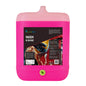 A large bright pink plastic jerrycan with a spout, featuring a front label for Conceptkeen Wash N Shine, and a small green circular cap or valve at the bottom center, shown on a plain white background.