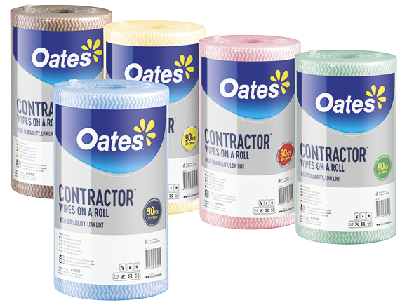 Oates Contractor Extra Thick Wipes on a Roll