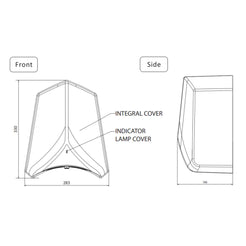 Dolphy ADGE Hand Dryer 550W & 1100W- Silver