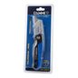 A folding utility knife in retail blister packaging, with the knife showing a silver metal blade and a blue and black handle. The backing card is blue and white with the brand name DANMI prominently displayed at the top.