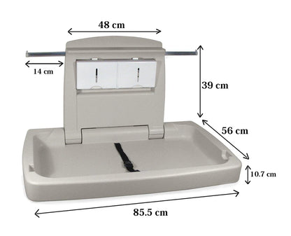 Dolphy Horizontal Baby Change Station- HDPE Plastic