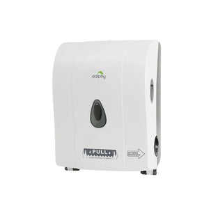 Dolphy Semi-Autocut Paper Towel Dispenser-White/Black