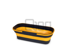 Q100 Foldable Mop Bucket - White & Grey/Blue & Orange