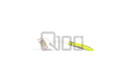Q100 Little Brush-White & Grey / Green, White & Grey
