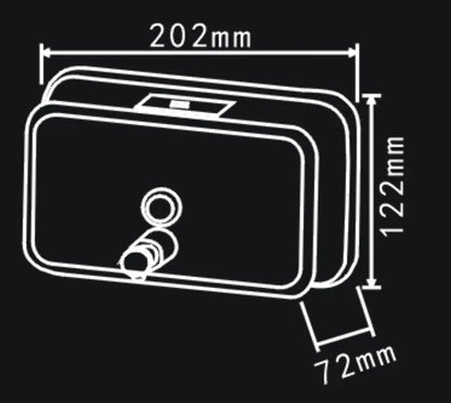 Dolphy Stainless Steel Soap Dispenser 1200ML