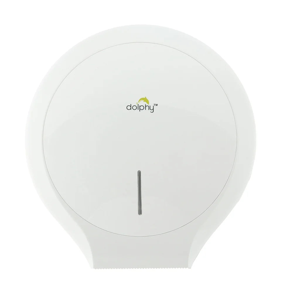 Dolphy CLASSIC Jumbo Toilet Paper Roll Dispenser - White