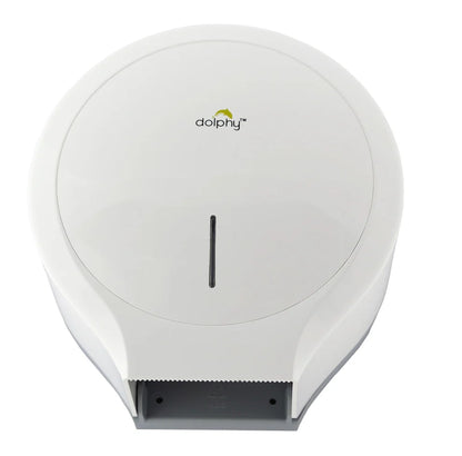 Dolphy CLASSIC Jumbo Toilet Paper Roll Dispenser - White