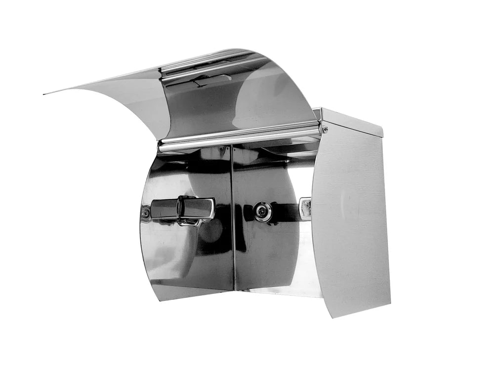 Dolphy SS Single Toilet Roll Holder with Shelf
