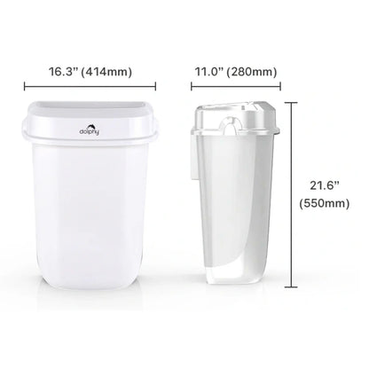 Dolphy PLAZA Rubbish Bins White - 32L