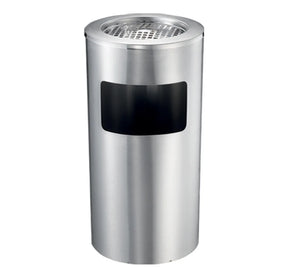 Dolphy Stainless Steel Lobby Bin With Ashtray 10L