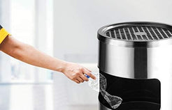 Dolphy Stainless Steel Lobby Bin With Ashtray 10L