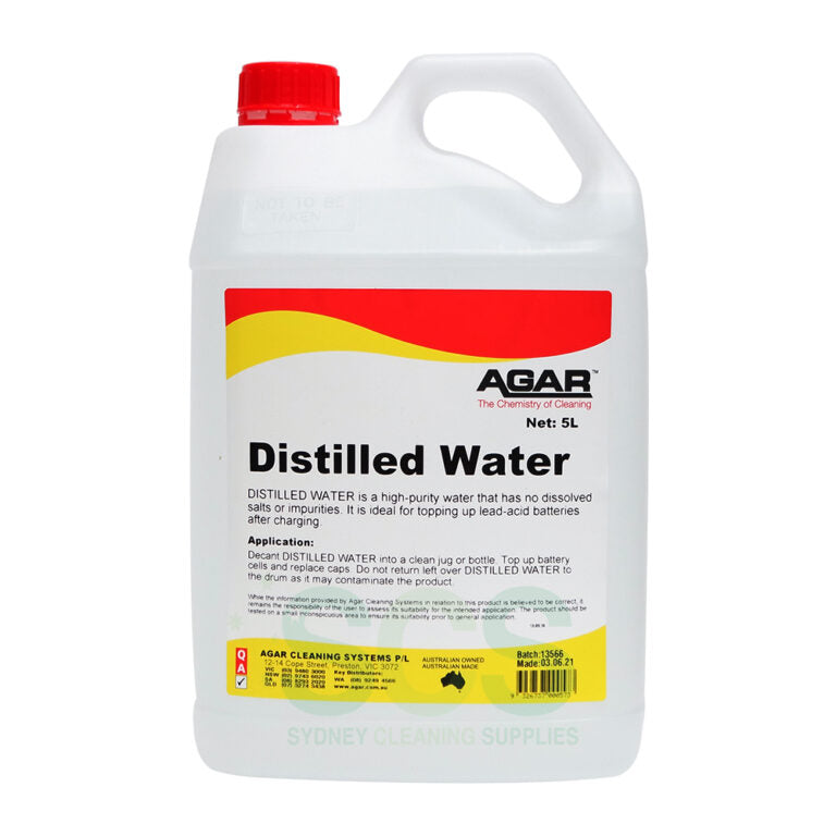 Agar Distilled Water 5L