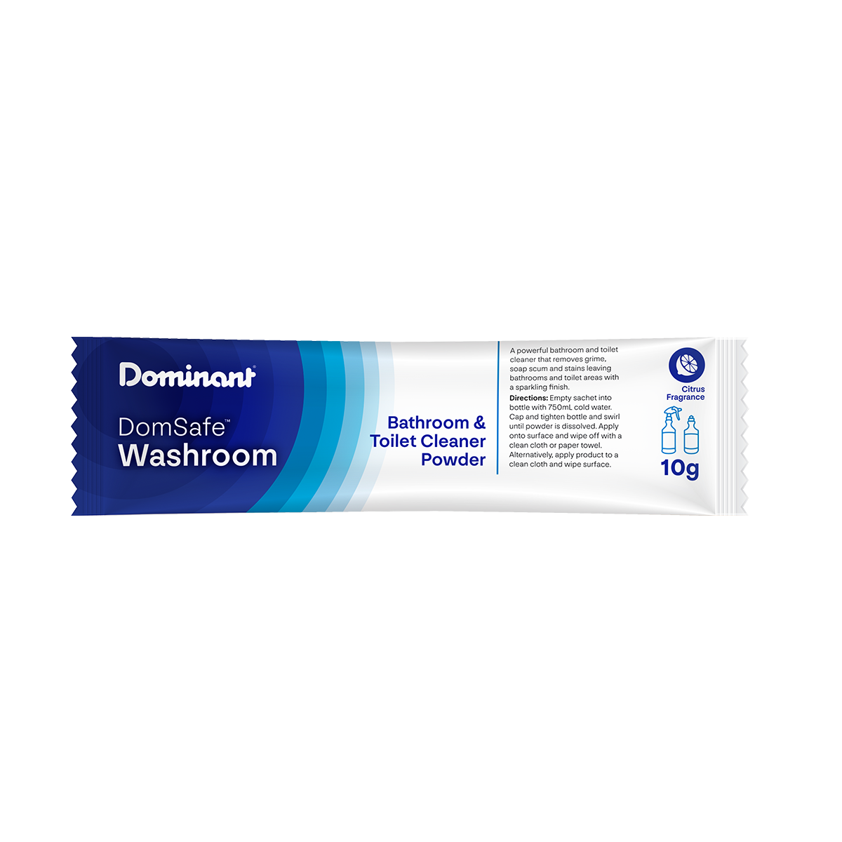 DomSafe® Washroom Bathroom and Toilet Cleaner Sachet 10g