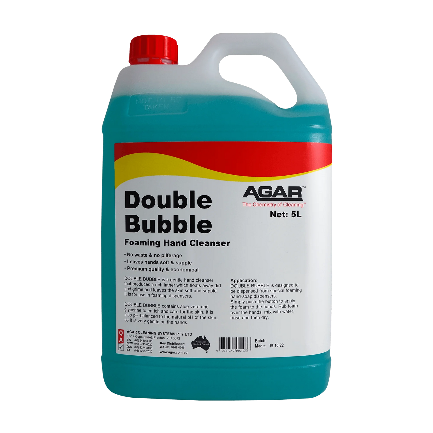 Agar Bubble Double Foaming Hand Cleanser