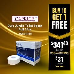 Duro Jumbo Toilet Paper Roll 2Ply 300m
