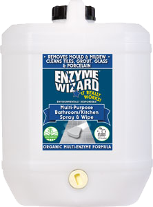 Enzyme Wizard Multi-Purpose Bathroom / Kitchen Spray and Wipe