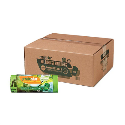 Envirostar 30Lt Compostable Bin Liner 18um