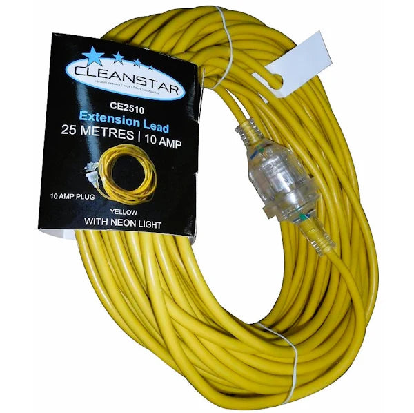 Extension Lead Yellow, Orange 10 Amp 25 Metres