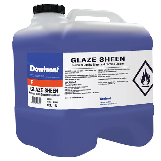 Dominant Glaze Sheen Glass & Chrome Cleaner 15L