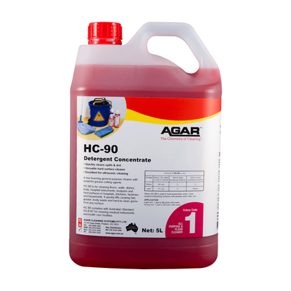 Agar HC-90 Detergent Concentrate commercial cleaning chemical product image