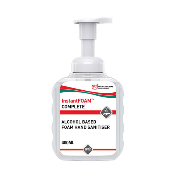 SC Johnson InstantFOAM™ Alcohol-Based Foam Hand Sanitiser 1L + Free Black & White SCJ Dispensers