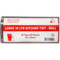 36L Large Kitchen Tidy Bag Roll 8um Black