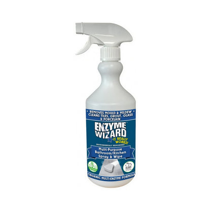 Enzyme Wizard Multi-Purpose Bathroom / Kitchen Spray and Wipe 750ml, 5L