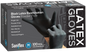 Saniflex Black Latex Examination Gloves, Powder Free, 100 Pack